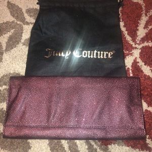 Authentic Juicy Couture Leather Clutch Handbag